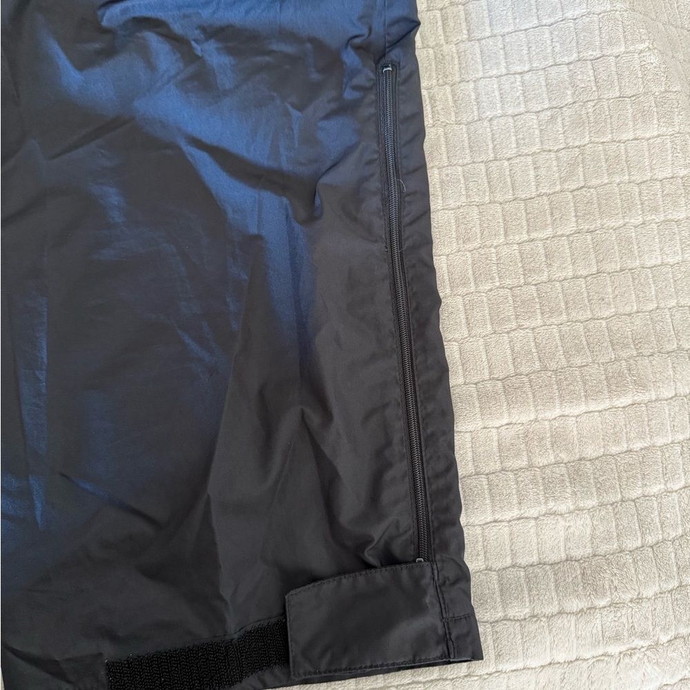 Nike Women’s Black Clima Fit Wind Rain Athletic Sweatpants Zip Leg - Picture 4 of 9